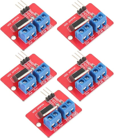 5 stuks MOSFET modules voor PWM-regeling, 3.3V en 5V, ideaal voor 0 tot 24V output en schakelen