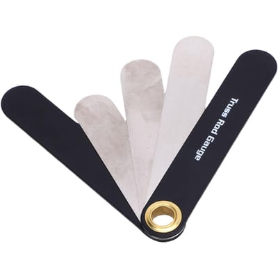 Truss Rod Gauge Roestvrij Staal Elektrische Akoestische Basgitaren Truss Rod Meetgereedschap met Plectrum white
