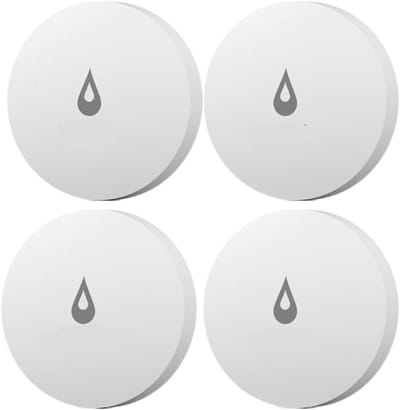 Waterlekkage Sensor - Lekdetector Alarm - Huis Beveiligen - Real-time Detectie - 4 Stuks - Wit