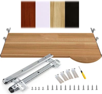 Toetsenbord Lade - Schuifplank Bureau - Ergonomisch Werken - Verstelbare Hoogte - 5.5-8.5cm Bereik - Houtkleurig