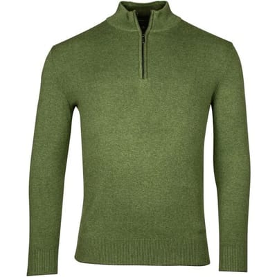 Baileys Trui Half Zip Allover 2-Tone Grasgroen / male