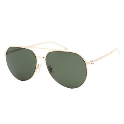 Hugo Boss Pilotenzonnebril (Groen/Goud)