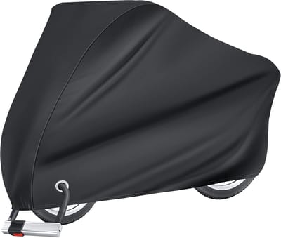 VHV - Fietshoes - Fiets hoes buiten - Waterdichte fietscover - UV wind stof beschermhoes - Met slotgat voor mountainbike e-bike - Zwart