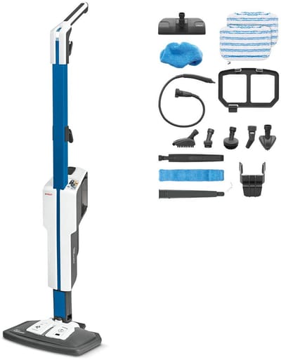 Polti Schoonmaak - Stoomreiniger Vaporetto SV620 Style, wit/blauw PTEU0305