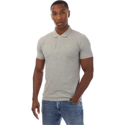 Aquascutum Heren Regular Poloshirt met Korte Mouwen (Lichtgrijs Melange)