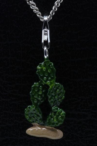 Zilveren Cactus hanger én bedel