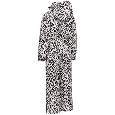 Trespass Heysen Leopard Print Skipak voor meisjes (Wit)