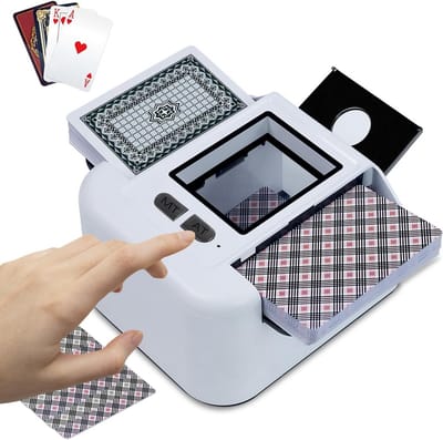 Oplaadbare Automatische Kaartenmixer - Compact & Snel voor Elk Kaartspel