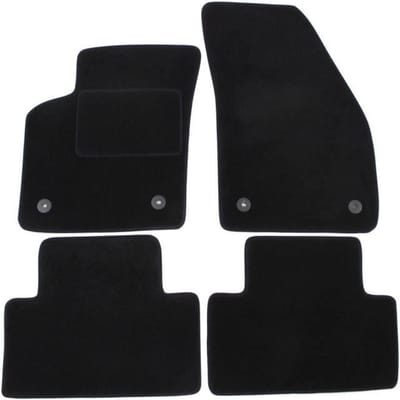 Vloermatten - Volvo - C30 - Zwart velours - 4 stuks - Antislip en waterdicht