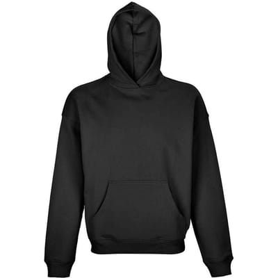 SOLS Uniseks Adult Connor Oversized Hoodie (Zwart)