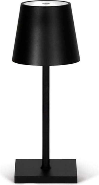 Oplaadbare Tafellamp - Dimbaar - Bureaulamp - Voor Binnen - 26CM - Zwart