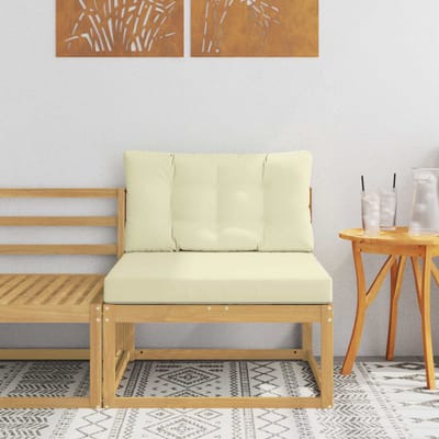 vidaXL - Buiten - Midden - Sofa - Polyester - Wit