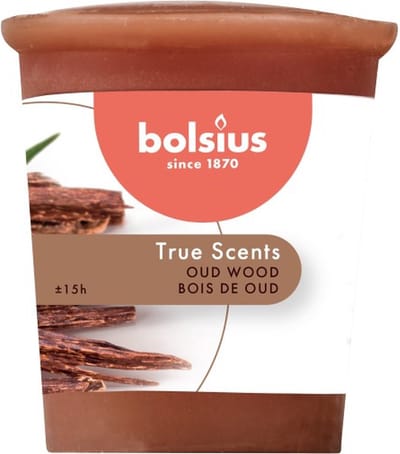 24 stuks Bolsius votive oud hout - old wood geurkaarsen 53/45 (15 uur)