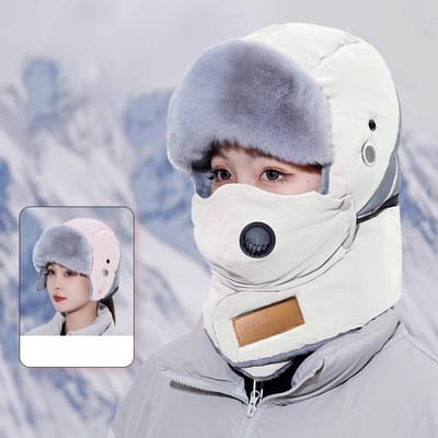 Winter Rijmuts Heren Nieuwe Skimuts Universeel Winddicht Oorbescherming Mondkapje Buiten Verdikte Lei Feng Muts Dames Adjustable