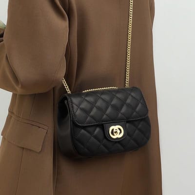 Veelzijdige Kleine Vierkante Tas Dit Jaar Nieuwe Trendy Leren Crossbody Tas voor Dames Licht Luxe Modieuze Schoudertas black