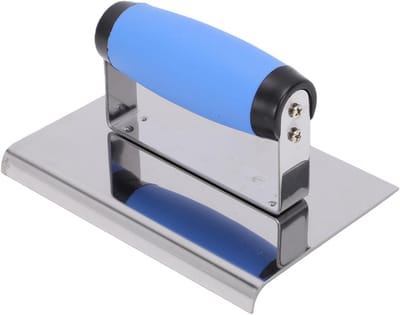 Betonnen Randtroffel - Kantensnijder - Gladde Betonranden - Ergonomische Handgreep - 6 Inch - Zilver