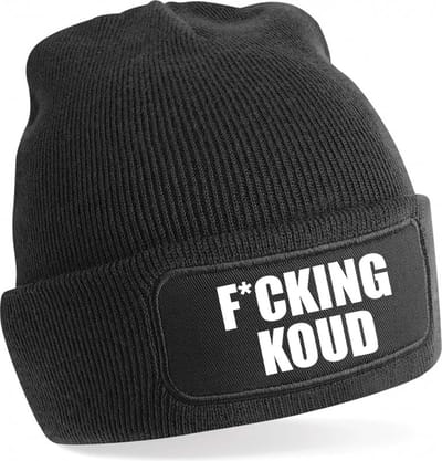 F*cking Koud Warme Wintermuts | Beanie | Muts | Winter | Kou | Koud | Tekst | Cadeau | Apres Ski | Wintersport | Skimuts