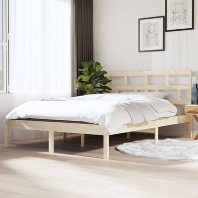 vidaXL - Bedframe - massief - hout - 120x190 - cm