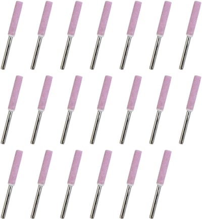 Dailygoods- Slijpsteen Hoogwaardige Keramiek - Slijpsteen voor Messen - Slijpsteen voor Metalen - Slijpsteen Set - 20 Stuks - Diameter 4.8 mm - Slijpaccessoire
