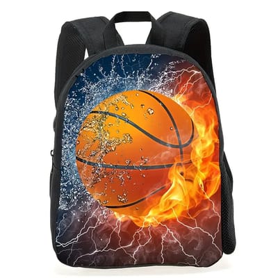 Basketbal Rugzak | Basketbal patroon Rugtas | Rugzak Meisje | Rugzak Jongens | Mooie rugzakken met Basketbal | 12 liter | Kinder Rugzak