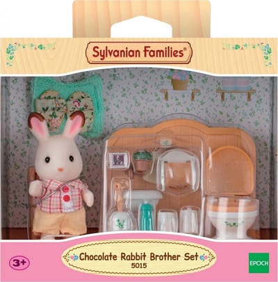 Sylvanian Families 5015 Set Broer Chocoladekonijn (badkamer) Speelsets