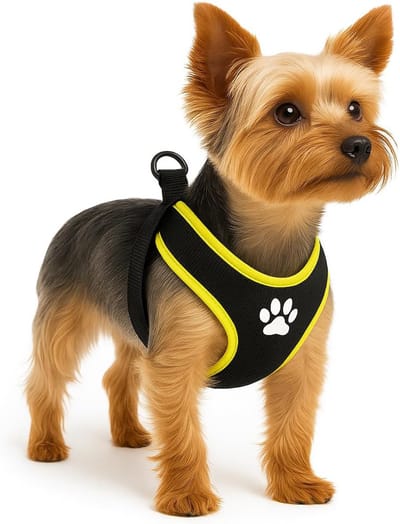 Harnas hond – honden tuigje – harnas hond anti trek – hondentuigjes – hondentuig anti trek – Flamingo Step&Go Tasha – zwart – maat XS – A:45cm B:45-50cm x 12mm x 5mm
