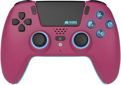 Freaks And Geeks Bluetooth Wireless Controller - LED - Cherry Red - Wireless Controller - Sony PlayStation 5