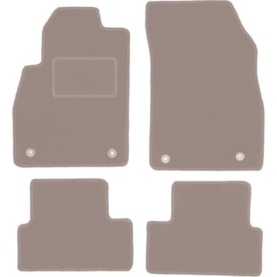 Beige veloursmatten voor: Opel Astra J hatchback, sedan, stationwagen, sports tourer (2009-2015)