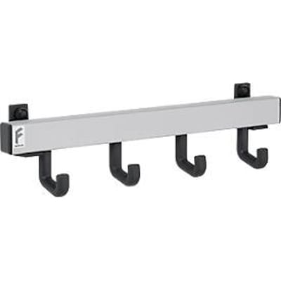 Wandprofiel met 4 afzonderlijke haken