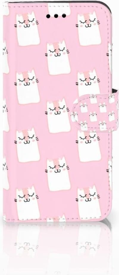 Huawei P10 Lite Telefoonhoesje met Pasjes Sleeping Cats