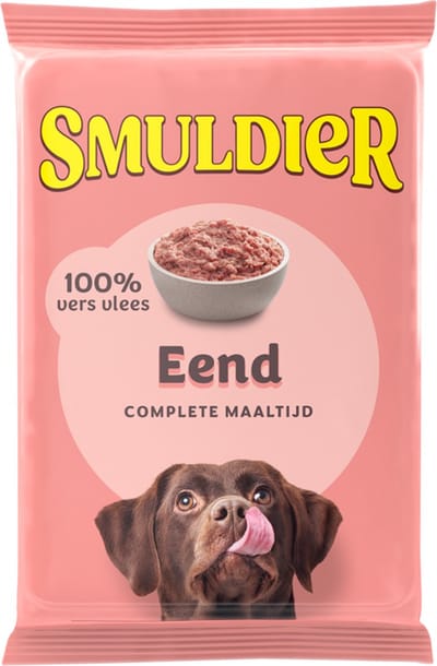 Smuldier Eend 400g | 24st. | compleet | diepvries hondenvoer | vers vlees