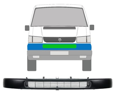 Voor grill voor Volkswagen Transporter T4 1990-2003 / Set
