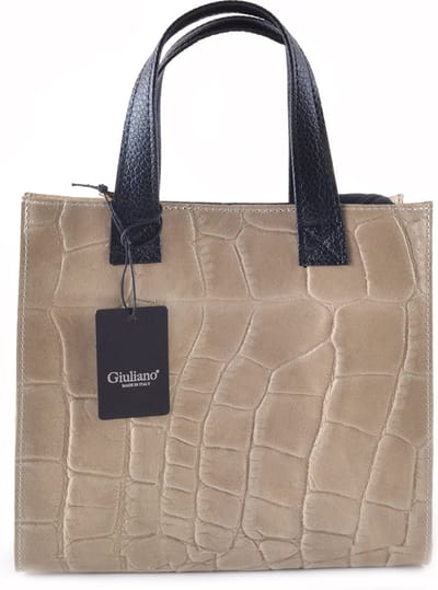 Giuliano handtas Geneviève - Beige - Dames - Made in Italy