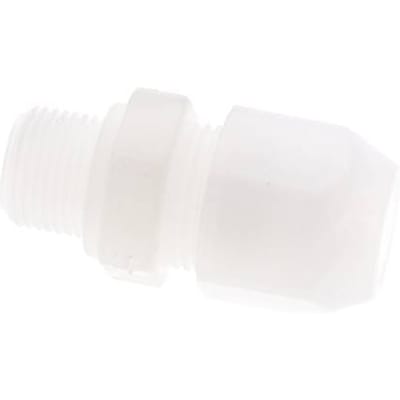 12x14mm & G3/8'' PVDF rechte slangkoppeling met buitendraad 10bar/145psi