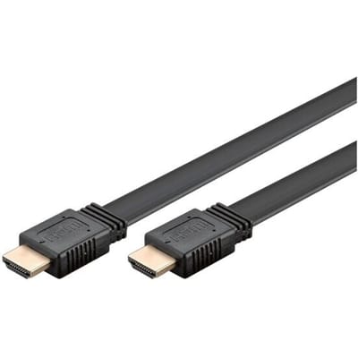 HDMI kabel | plat | HDMI2.1 (8K 60Hz + HDR) | CCS | zwart | 1 meter