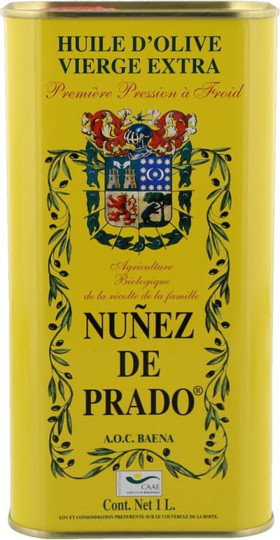 Nuñez de Prado Olijfolie extra vierge, BIO - Blik 1 liter