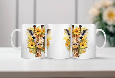 Auqarel koffiemok Giraf 3
