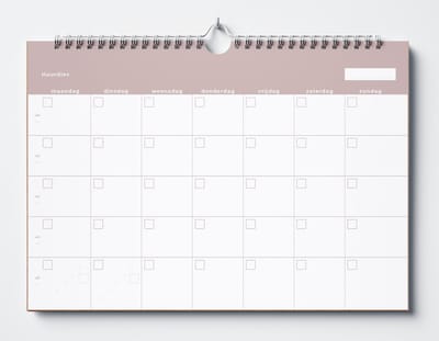 Huurdies Planner - 18 maanden - Tijdloos - A4+