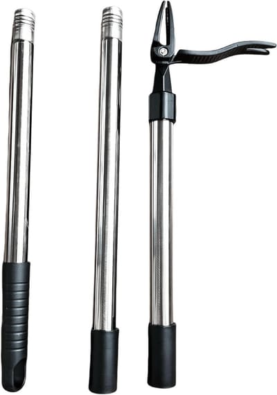 Staande Onkruidtrekker - Wieden Tool - Efficiënt Wieden - Verstelbare Steel - 112 Cm - Zilver