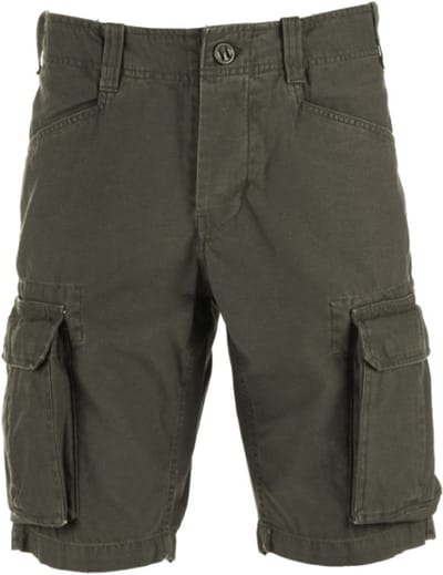 Korte broek - cargo - stonewashed - groen - L