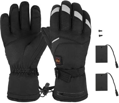 Dailygoods- Verwarmde Handschoenen 3 Temperatuurinstellingen - Elektrische Handschoenen - Antislip Touchscreen - Reflecterende Strip - Schokbestendig - Warm en Duurzaam - Verwarmde Vingerhandschoenen