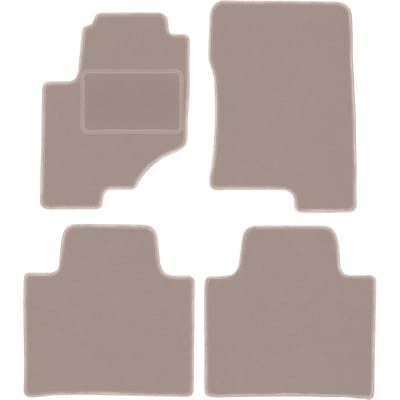 Beige veloursmatten voor: SsangYong Rexton II SUV (2017-)