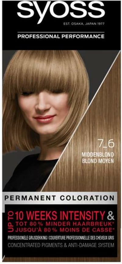 SYOSS Color baseline 7-6 Middenblond Haarverf - 1 stuk