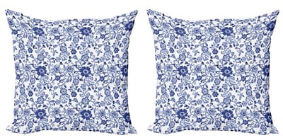ABAKUHAUS Aquarel Kussenhoes – 2x50x50 cm – Meerkleurig