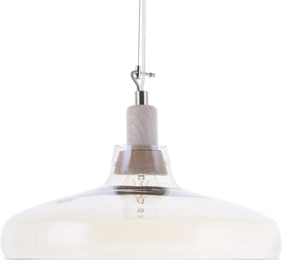 ALIKOS - Hanglamp - Lichte houtkleur - Glas