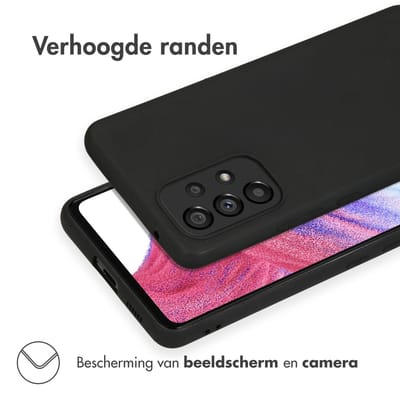 imoshion Hoesje - Geschikt voor Samsung Galaxy A53 - Color Backcover - Zwart