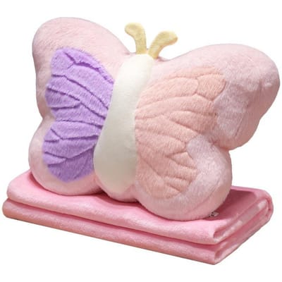 Schattig Meisje Vlinder Kussen Schattig Vlinder Kussen Nachtkastje Kussen Fleece Speelgoed Origineel Huis Schoonheid Student Cadeau 30*42cm white