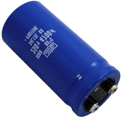Schroef Elko Condensator - Elektrolytische Condensator - Elektronica Reparatie - Radiaal Ontwerp - 4700µF 250V - Zwart