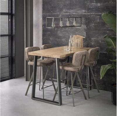 Bartafel Trape massief mango 135x70cm - Naturel