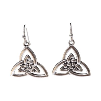 Aramat Jewels | Oorhangers | Boho Druppel Oorhangers met Keltisch Triquetra | | | | | | | Verkleurd niet